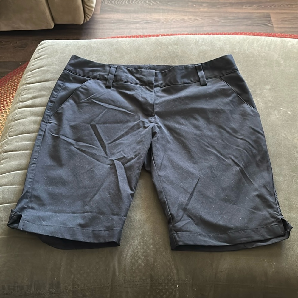 Black, adidas, women’s golf shorts, size 6